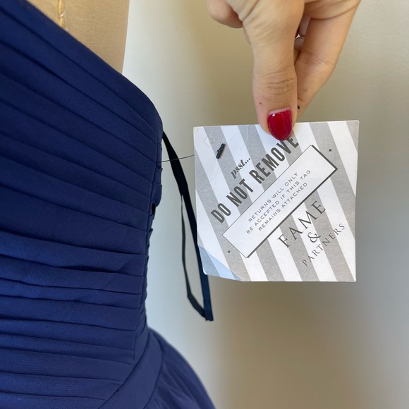 ame and Partners Blue Gown- size 8 - Picture 6 of 9